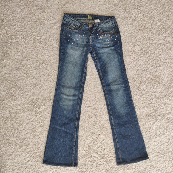 Zco Studded Wide Leg Jeans Size 3 - Picture 3 of 6